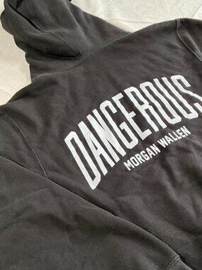 Morgan Wallen Dangerous Tour Black Official Concert Merch Hoodie (Small)